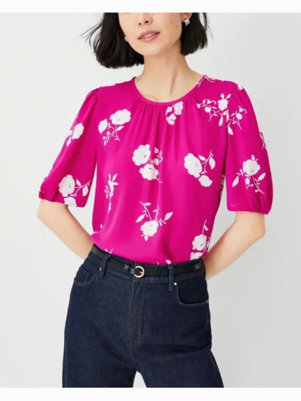 Ann Taylor Floral Blouse